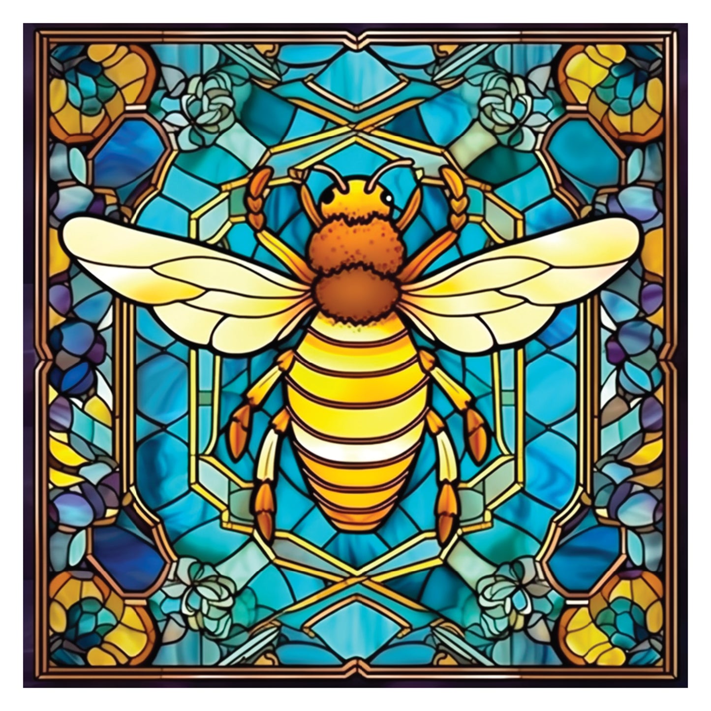 Crafter’s Companion Printed Acetate - Stained Glass Effect Squares