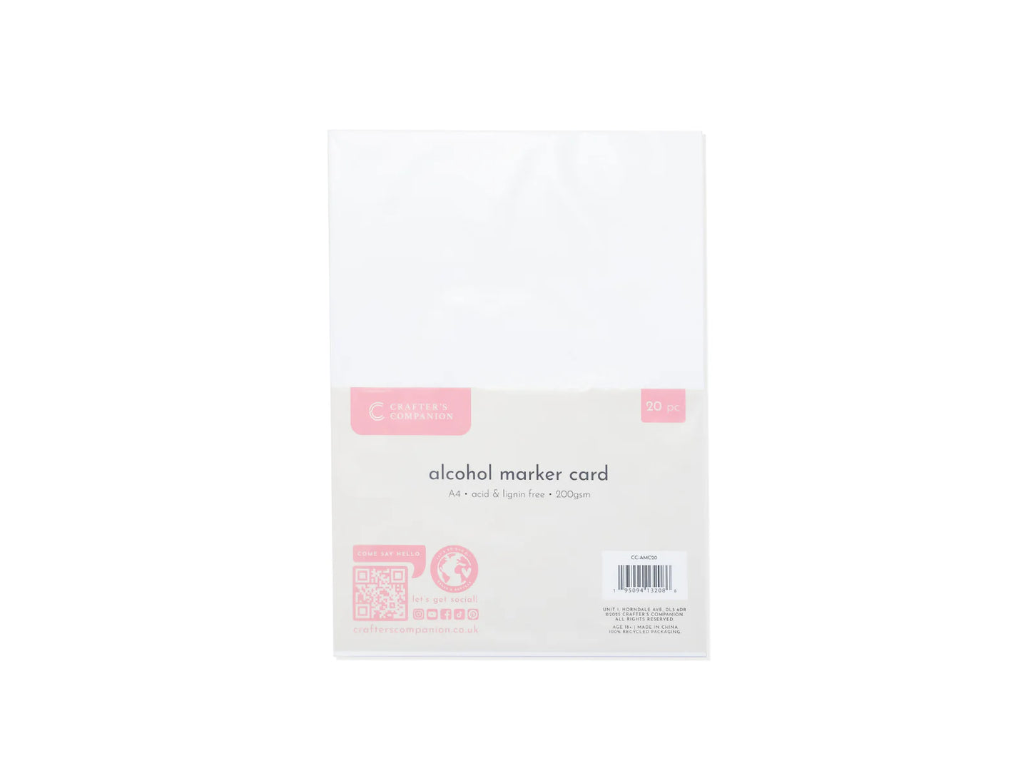 Crafters Companion Alcohol Marker Card - 20 sheets