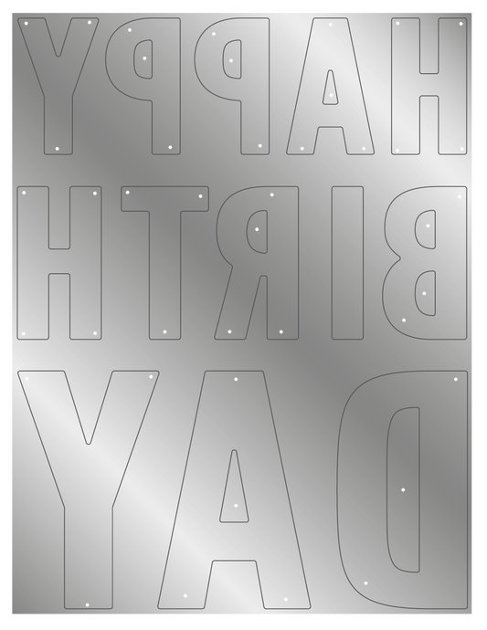 Crafter's Companion Birthday Celebrations Metal Dies - Birthday Letters