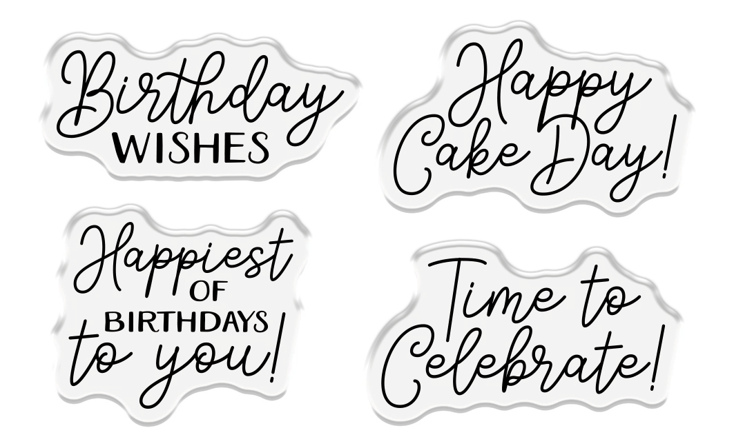 Crafter's Companion Birthday Celebrations Photopolymer Stamp, Die and Stencil - Birthday Cake Treat Box