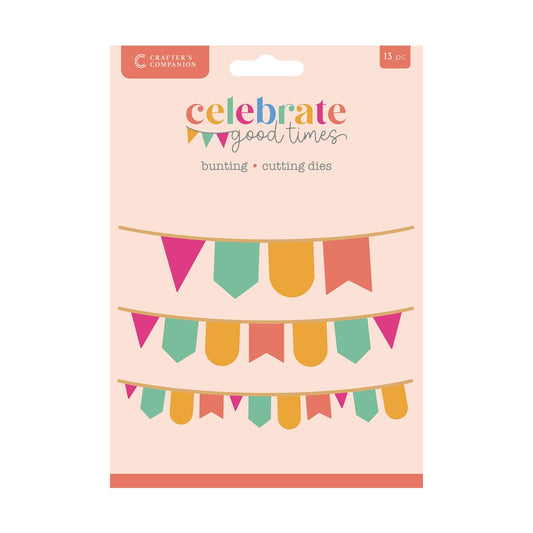 Crafter’s Companion Celebrate Good Times Collection Metal Die - Bunting 