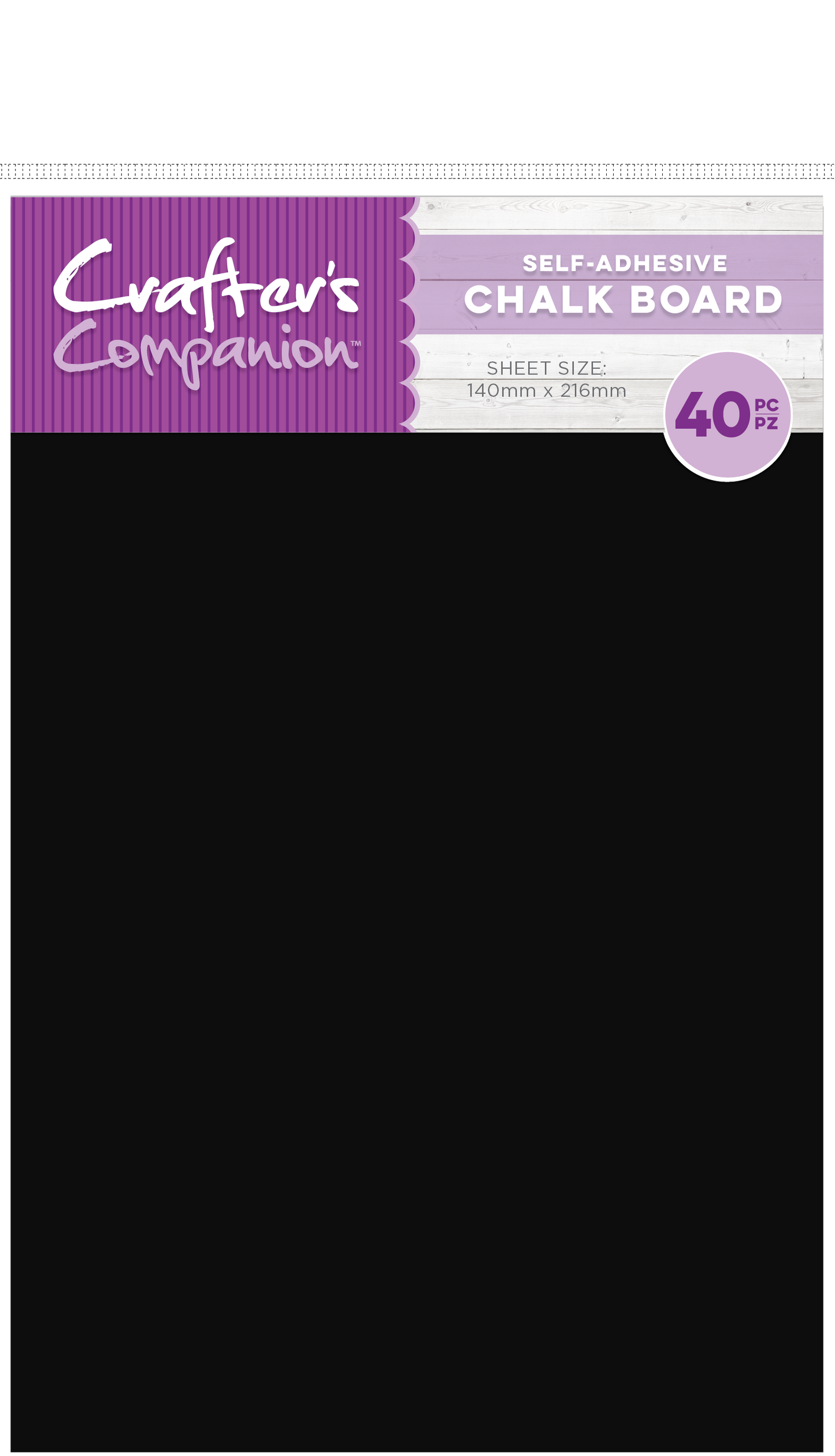 Craft Material Pack  - Chalk Board with Adhensive (40pk)