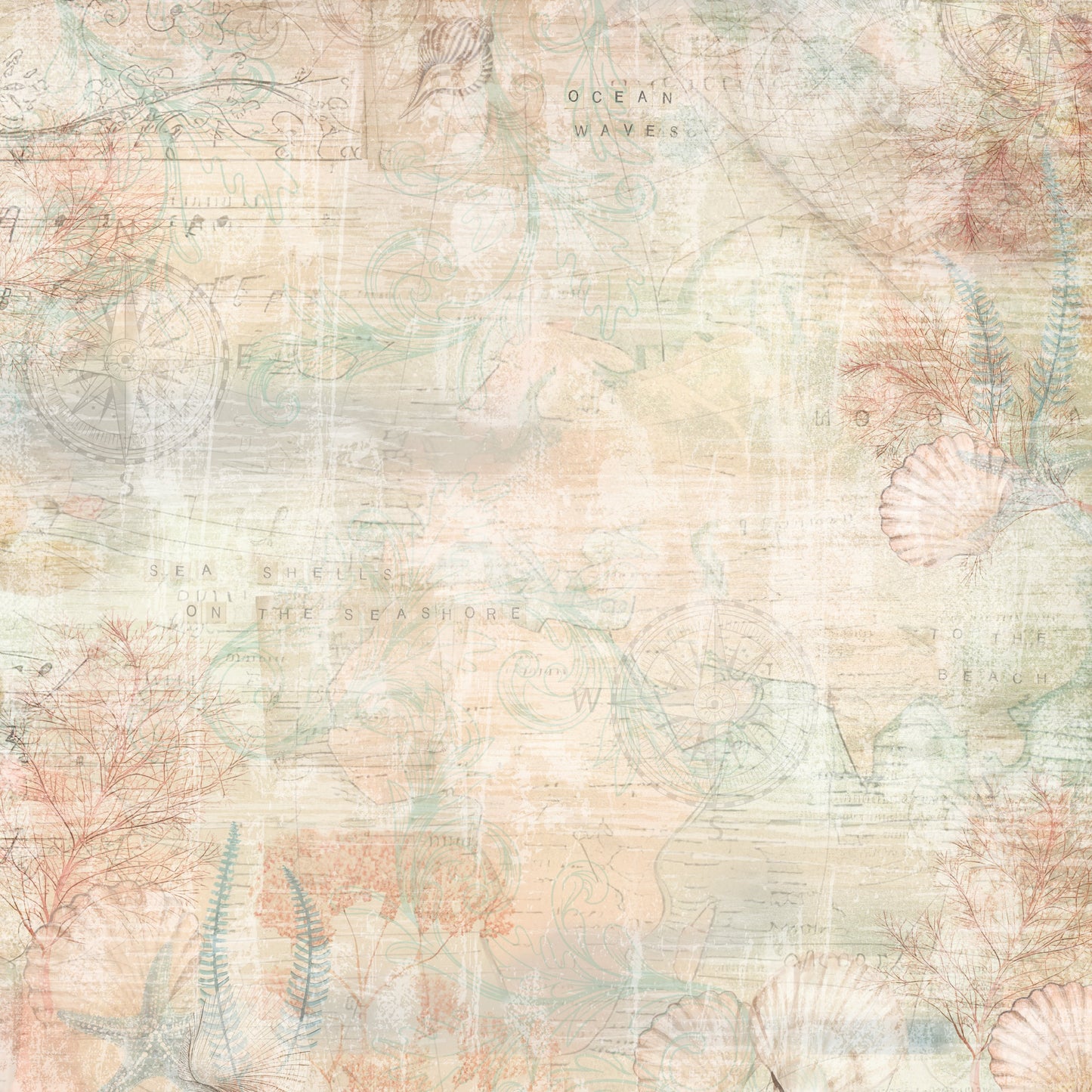 Crafter’s Companion Coastal Collection 12”x12” Paper Pad 