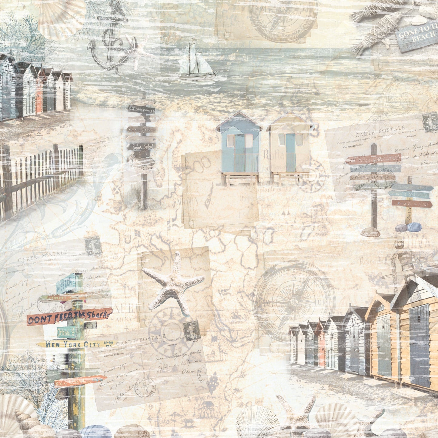 Crafter’s Companion Coastal Collection 12”x12” Paper Pad 