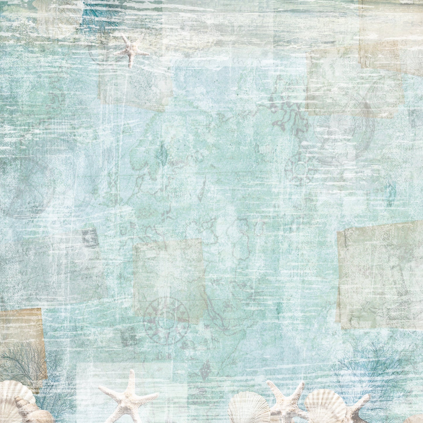 Crafter’s Companion Coastal Collection 12”x12” Paper Pad 