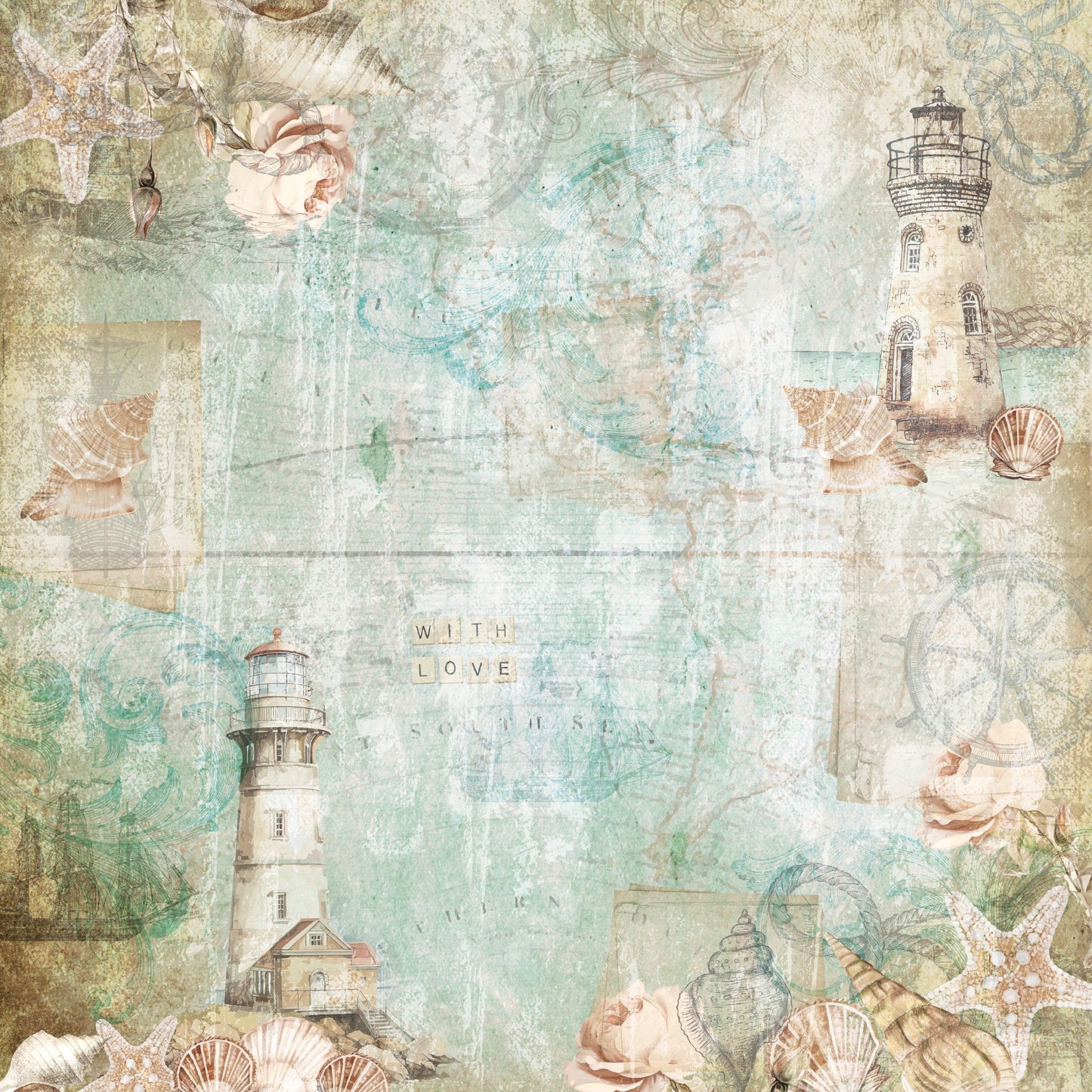 Crafter’s Companion Coastal Collection 12”x12” Paper Pad 