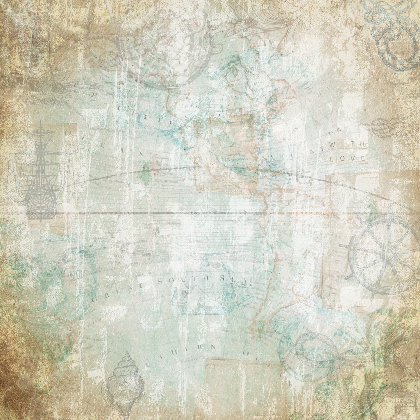 Crafter’s Companion Coastal Collection 12”x12” Paper Pad 