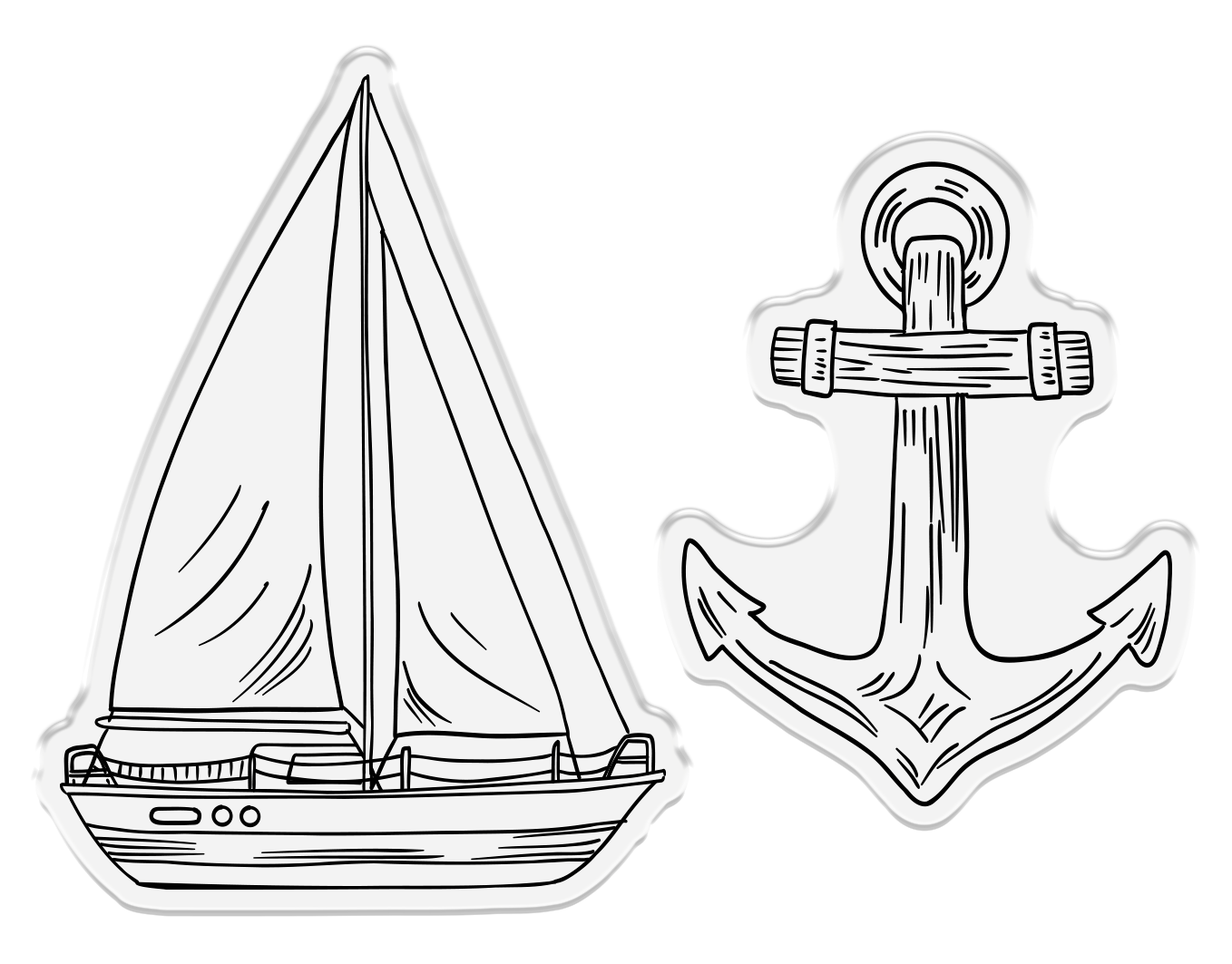 Crafter’s Companion Coastal Collection Stamp & Die - Out at Sea