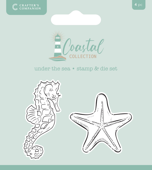 Crafter’s Companion Coastal Collection Stamp & Die - Under the Sea 
