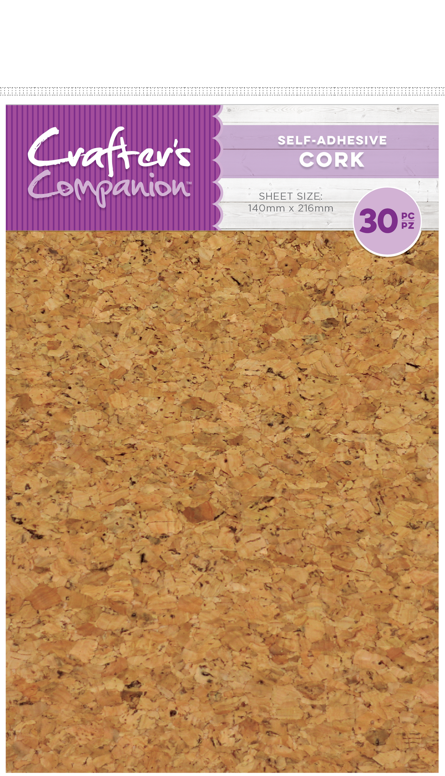 Craft Material Pack  - Cork with Adhenive (30pk)