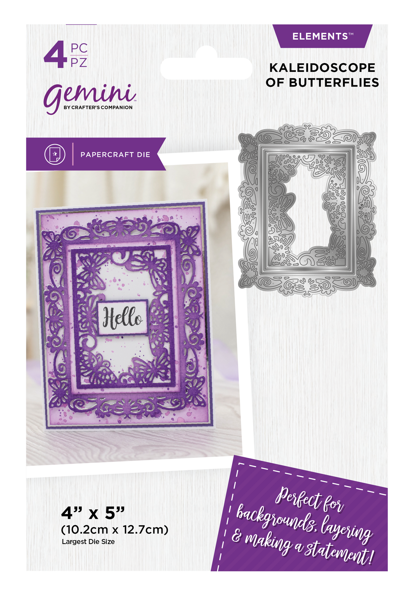Crafters Companion - Die Cutting & Embossing - Kaleidoscope of Butterflies