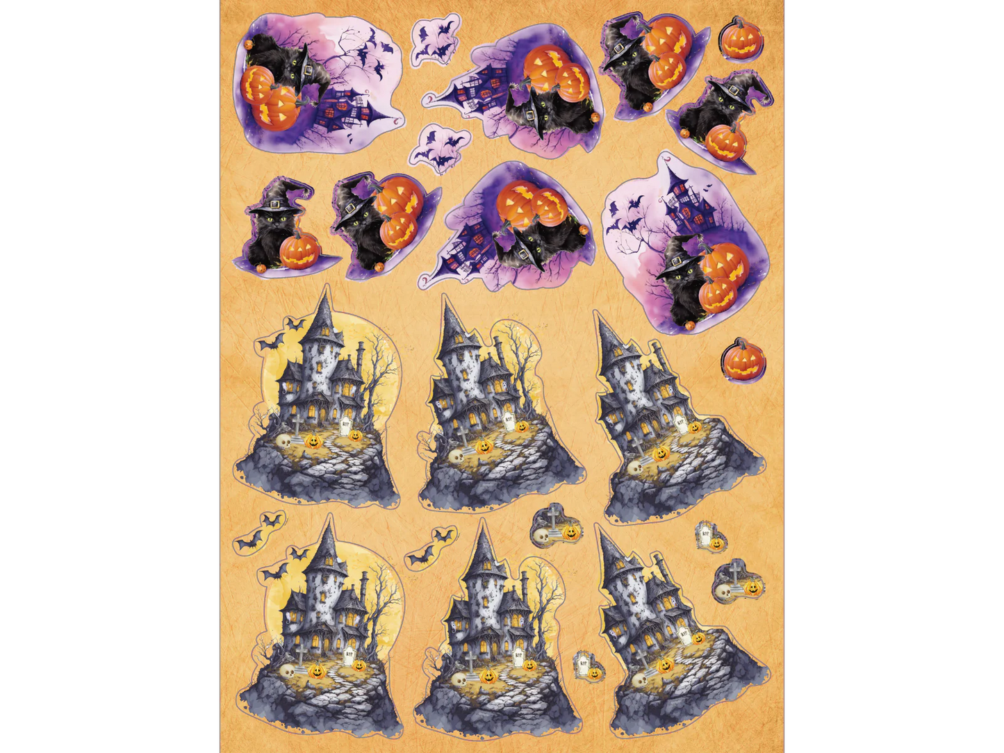 Crafters Companion - 9” x 12” 3D Topper Pad - Spooky Season