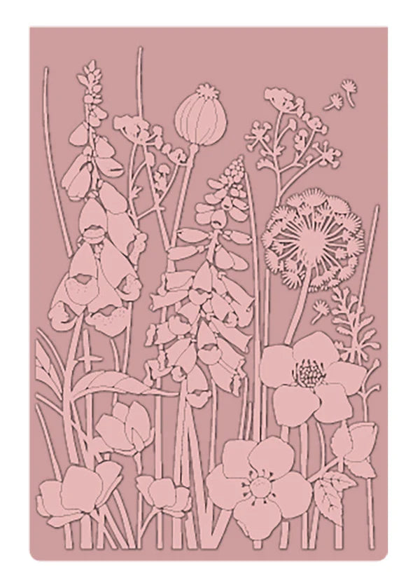 Crafter's Companion 6" x 4" Embossing Folder - Floral Meadow