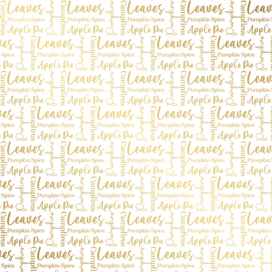 Crafter's Companion 8” x 8” Luxury Foiled Acetate Pack - Pumpkin Spice Season