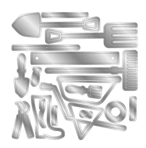 Crafter's Companion Garden Collection Metal Die - Gardening Tools