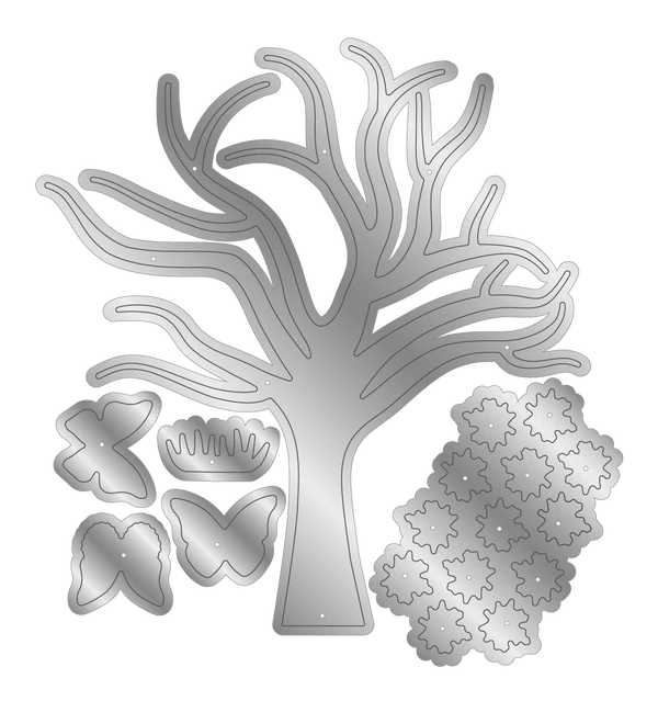 Crafter's Companion Garden Collection Metal Die - Garden Tree