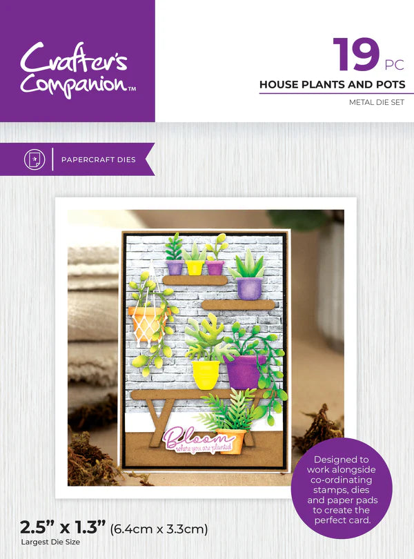 Crafter's Companion Garden Collection Metal Die - House Plants & Pots