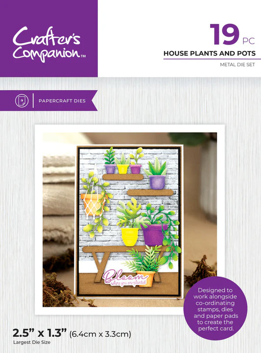 Crafter's Companion Garden Collection Metal Die - House Plants & Pots