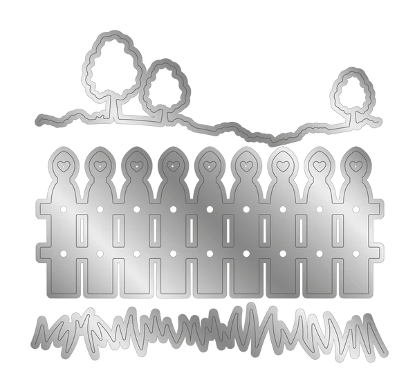 Crafter's Companion Garden Collection Metal Die - Pretty Pickett Fence