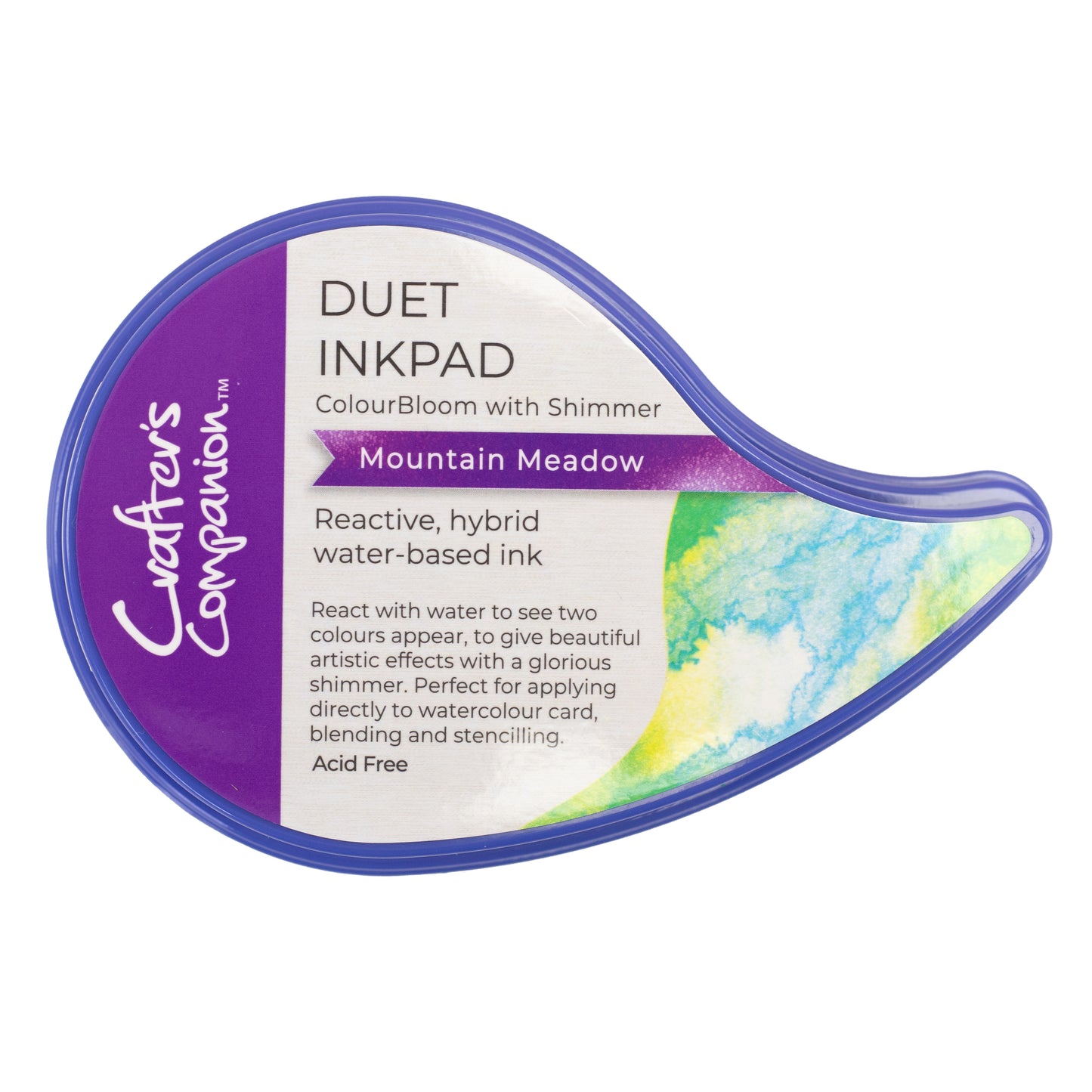 Crafter's Companion Duet ColourBloom Shimmer Inkpad - Mountain Meadow