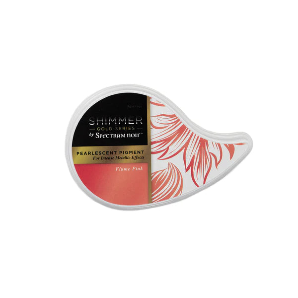 Crafter's Companion Gold Shimmer Inkpad - Flame Pink