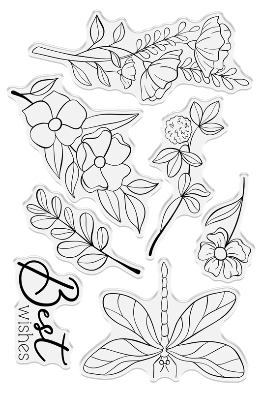 Crafters Companion - Inking & Stamping - Clear Acrylic Stamp - Best Wishes