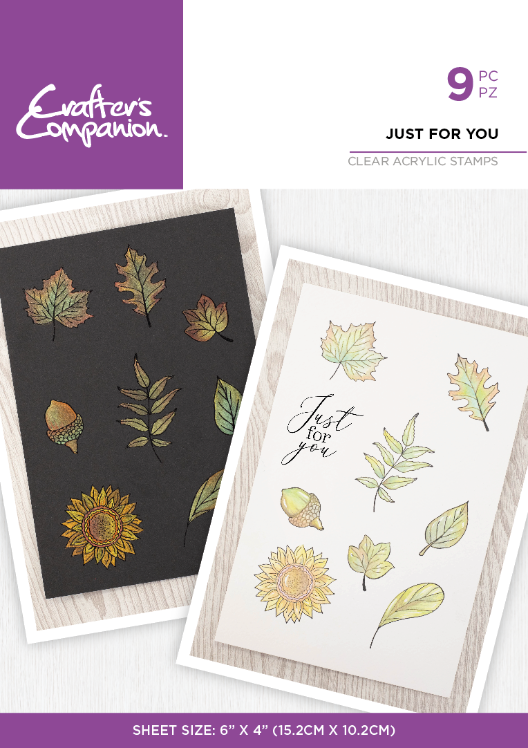 Crafters Companion - Inking & Stamping - Clear Acrylic Stamp - Just for you