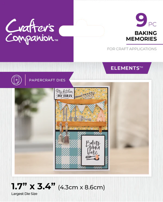 Crafter's Companion Kitchen Collection - Metal Die - Baking Memories