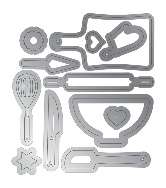 Crafter's Companion Kitchen Collection - Metal Die - Here for the Cake