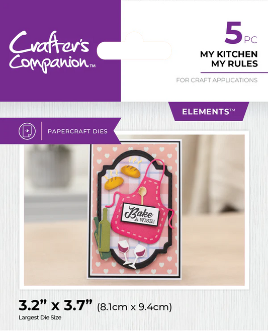 Crafter's Companion Kitchen Collection - Metal Die - My Kitchen My Rules