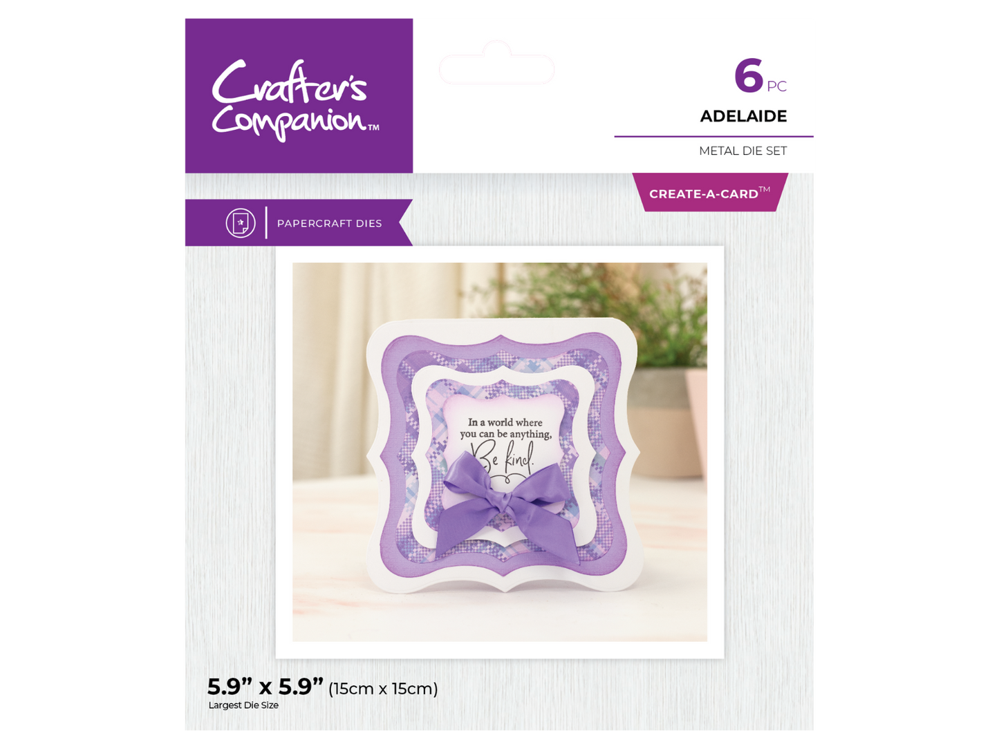 Crafter's Companion Metal Die Create a Card - Adelaid