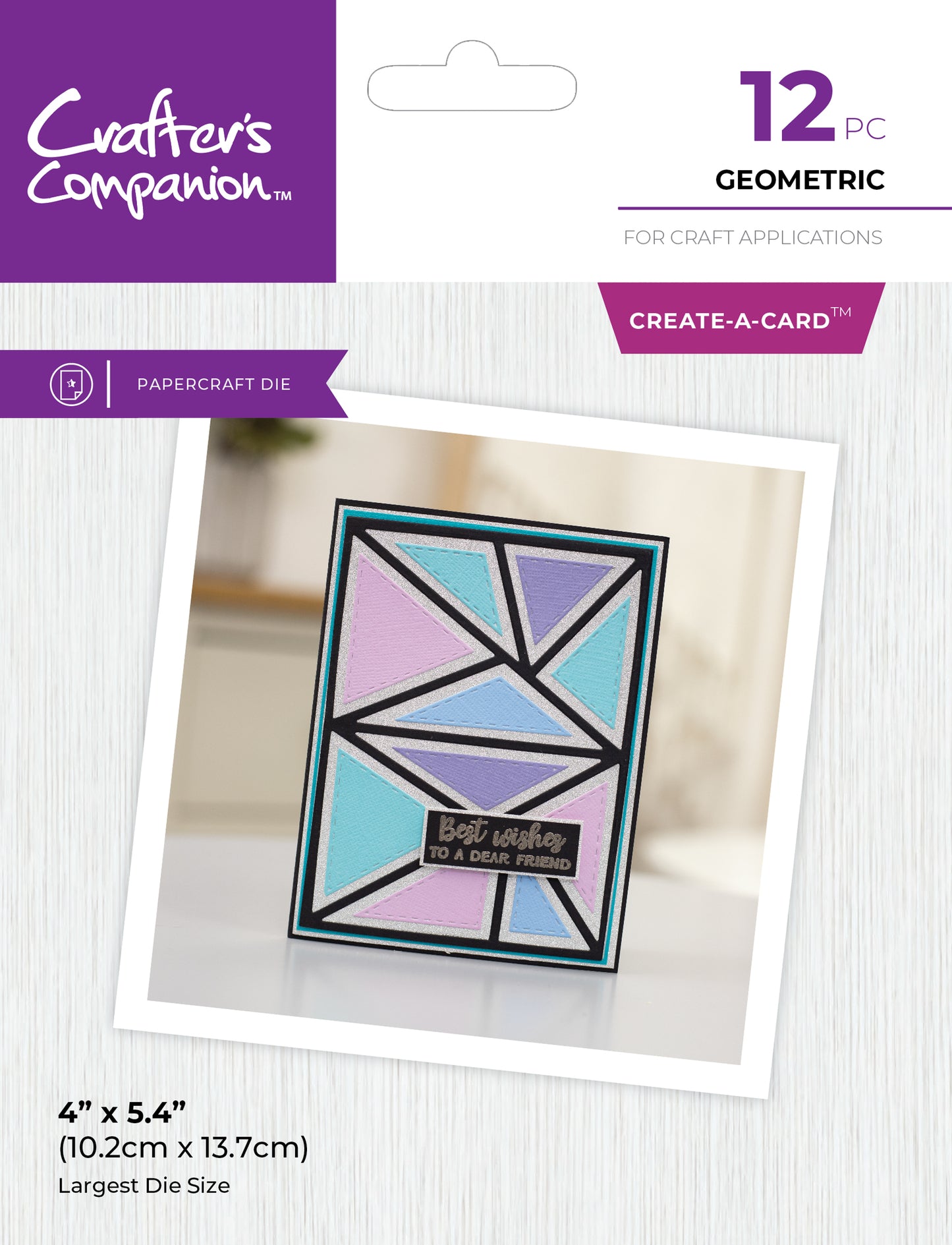 Crafter's Companion Metal Dies Create a Card - Geometric