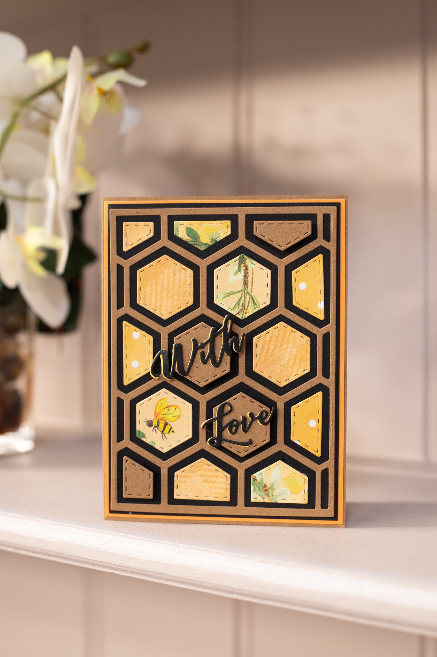 Crafter's Companion Metal Dies Create a Card - Sweet Honeycomb