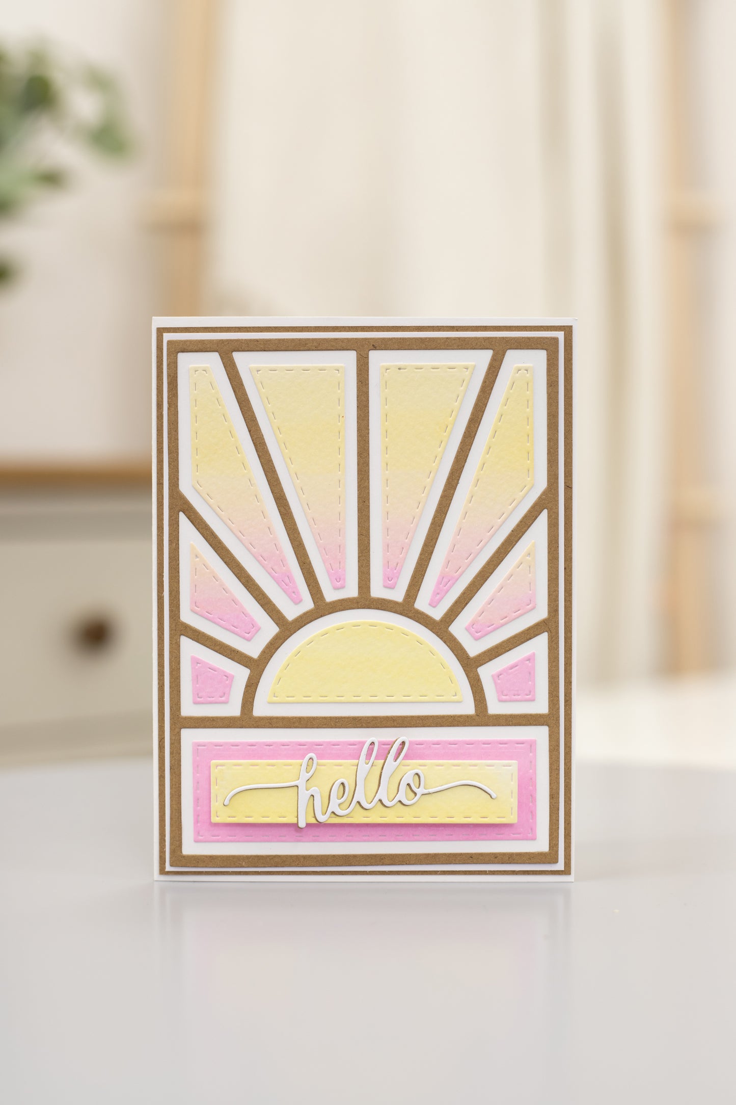 Crafter's Companion Metal Dies Create a Card - Morning Sunrise