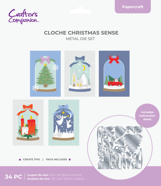 Crafters Companion Metal Die - Cloche Christmas Sense