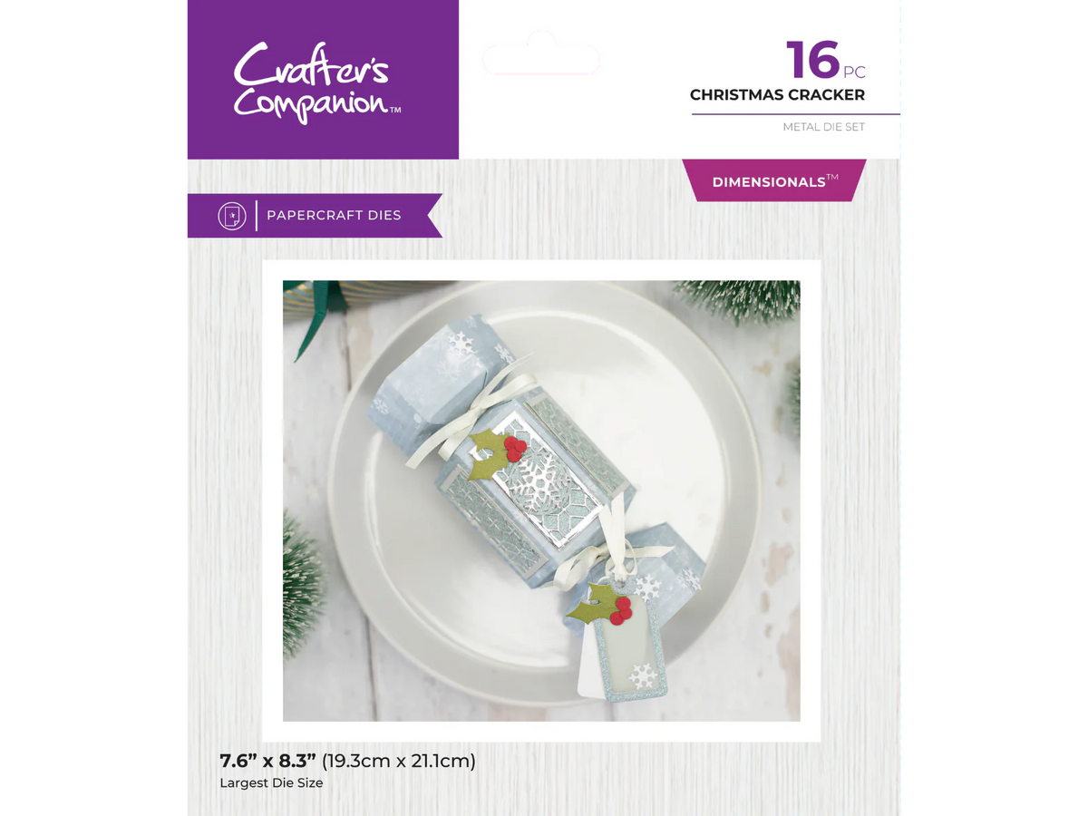 Crafters Companion Metal Dies Dimensionals - Christmas Cracker