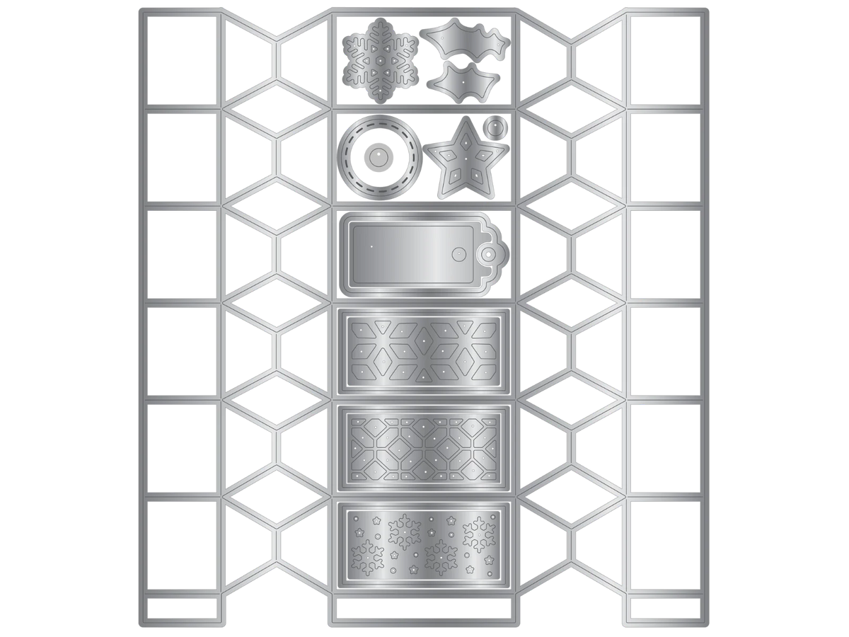 Crafters Companion Metal Dies Dimensionals - Christmas Cracker
