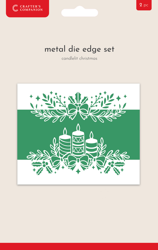 Crafter's Companion Metal Die Edge Set - Candlelit Christmas