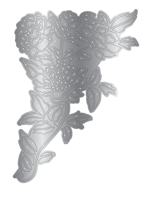 Crafter's Companion Metal Die Edgeable - Delightful Peonies