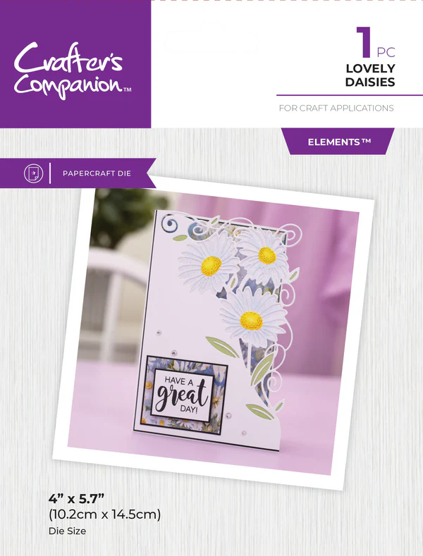 Crafter's Companion Metal Die Edgeable - Lovely Daisies