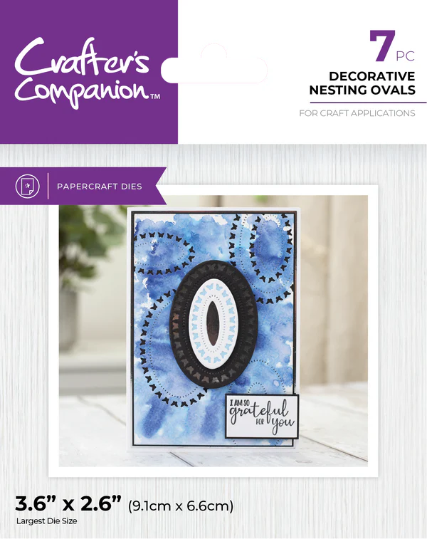 Crafter's Companion Metal Dies Elements - Decorative Nesting Ovals