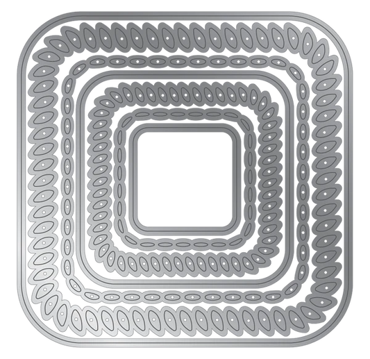 Crafter's Companion Metal Dies Elements - Decorative Nesting Squares