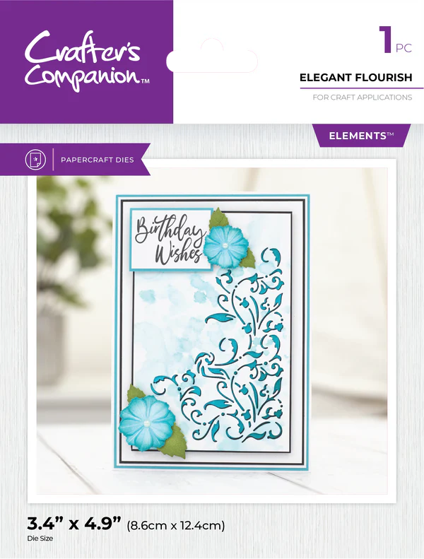 Crafter's Companion Metal Die Elements - Elegant Flourish