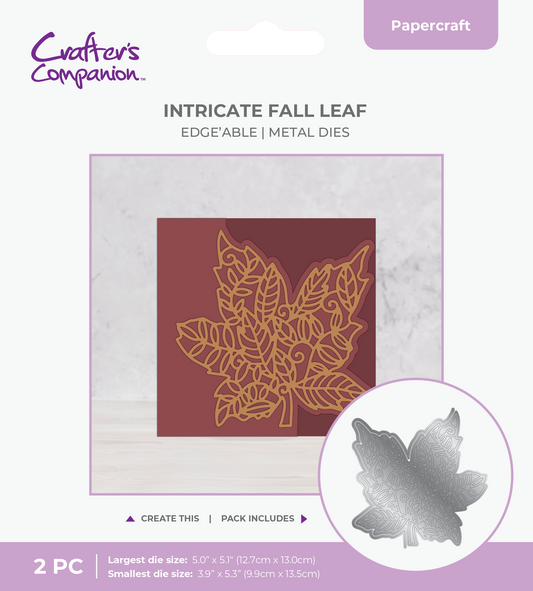 Crafter's Companion - Intricate Fall Leaf Metal Dies