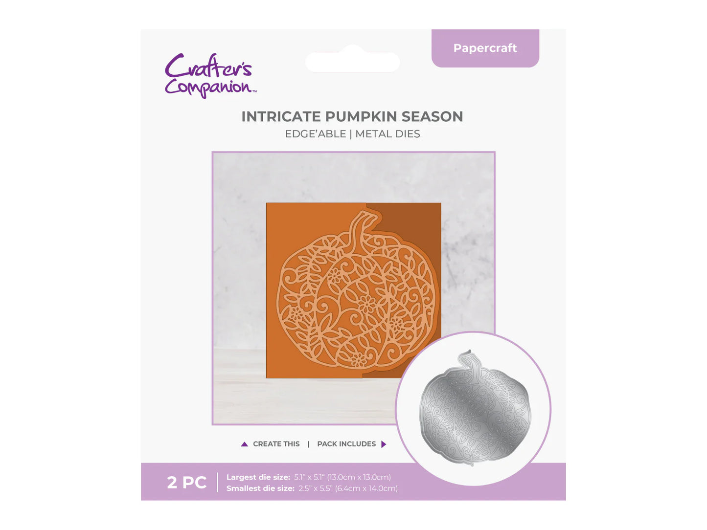 Crafter's Companion - Intricate Pumpkin Season Metal Dies