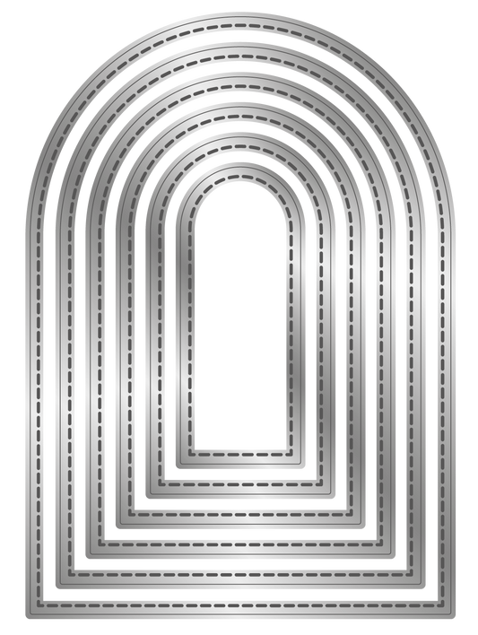 Crafter's Companion Metal Die - Stitched Edge Arches