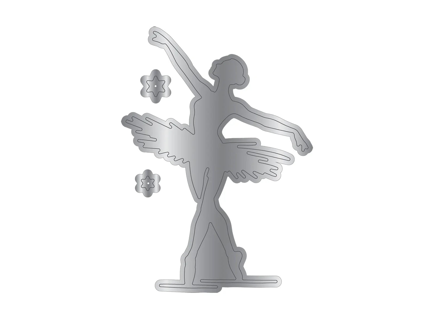 Crafters Companion Metal Die, Stamp & Stencil Set - Beauty in Every Step