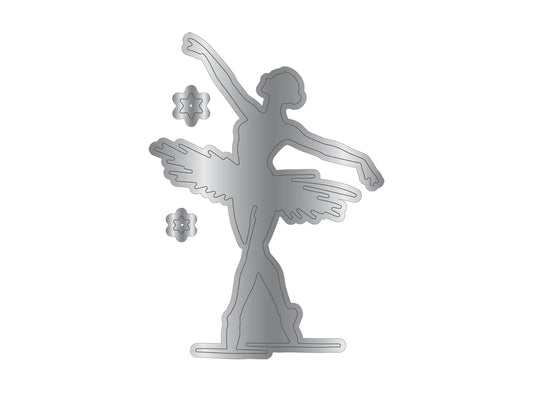 Crafters Companion Metal Die, Stamp & Stencil Set - Beauty in Every Step