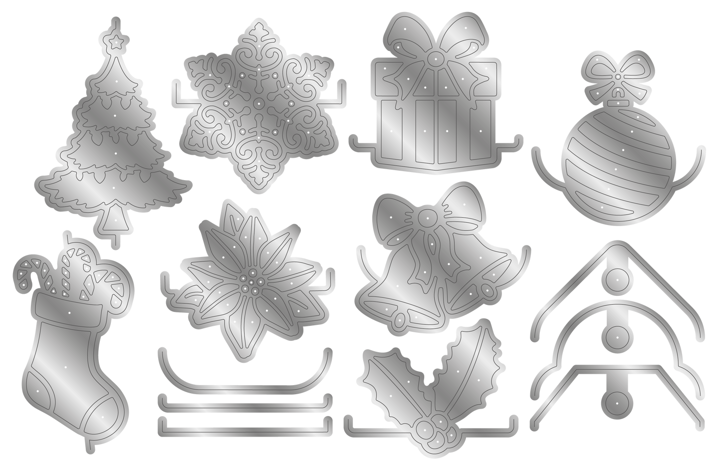 Crafters Companion Metal Die - Christmas Tags