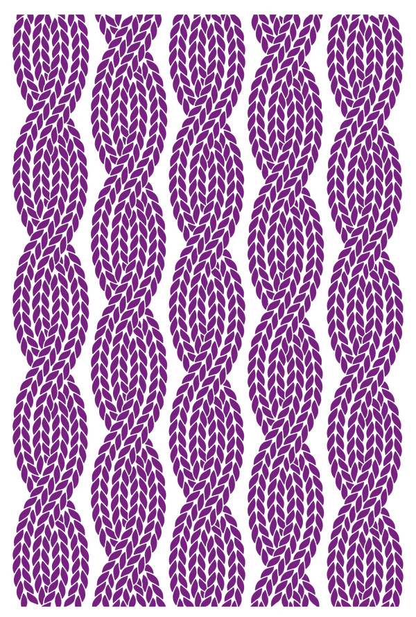 Crafter's Companion Modern Man 2D Embossing Folder 4" x 6" - Twisted Knot